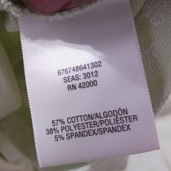 Basic Editions Womens Light Green Floral Polo Shirt Size Large - Picture 11 of 11